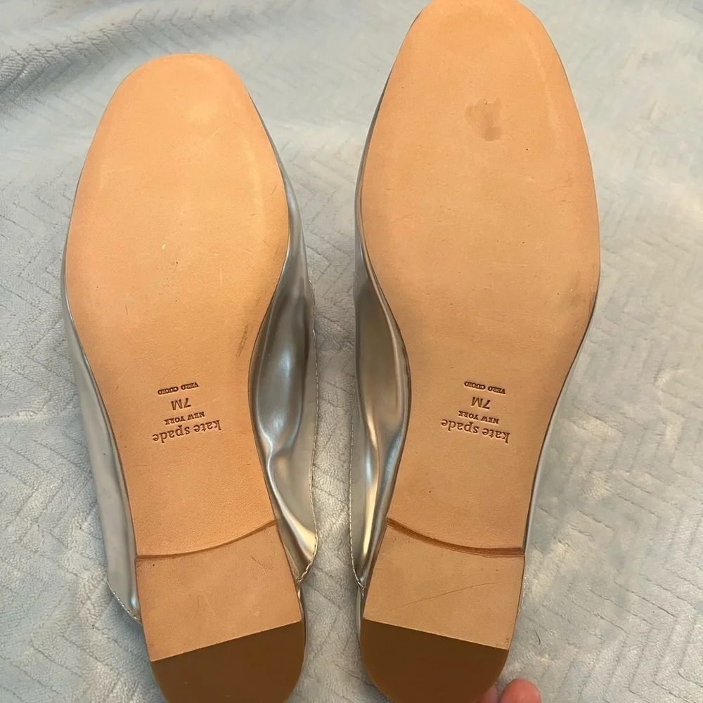 Kate Spade Metallic Loafer Mules – Chic Polished Slip-On